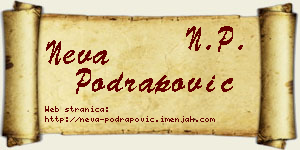 Neva Podrapović vizit kartica